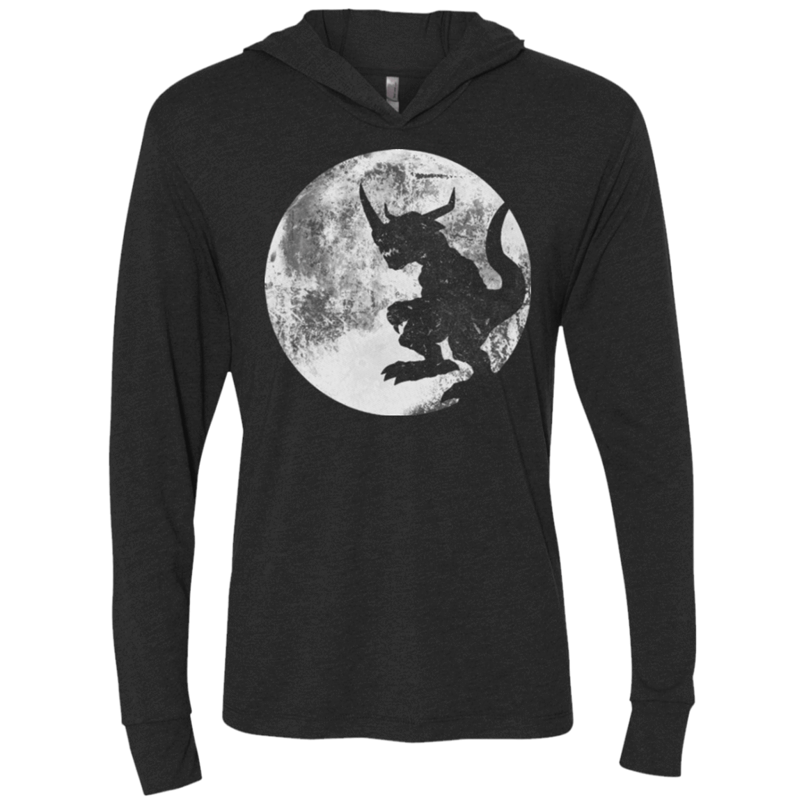 T-Shirts Vintage Black / X-Small Digimon time Triblend Long Sleeve Hoodie Tee