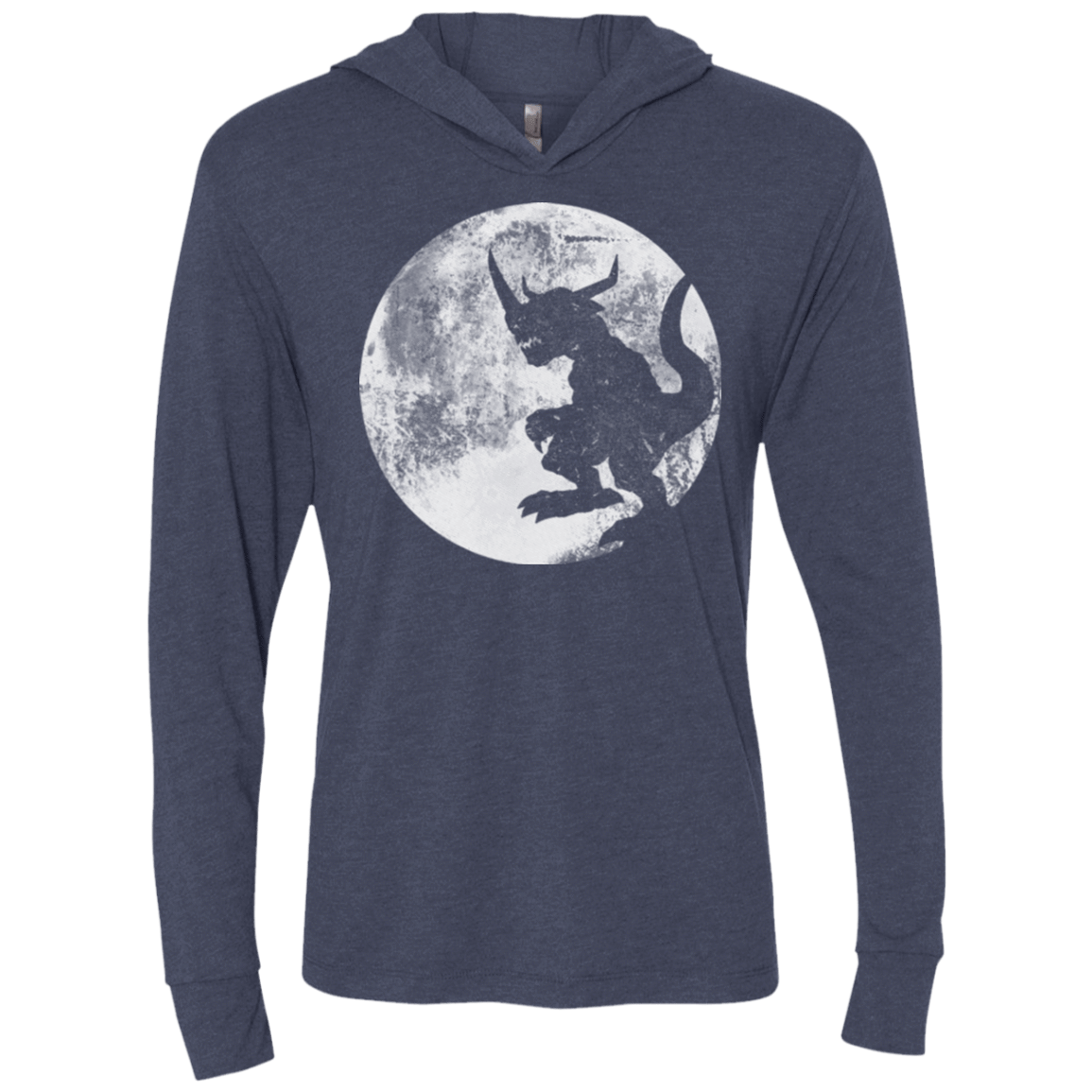 T-Shirts Vintage Navy / X-Small Digimon time Triblend Long Sleeve Hoodie Tee