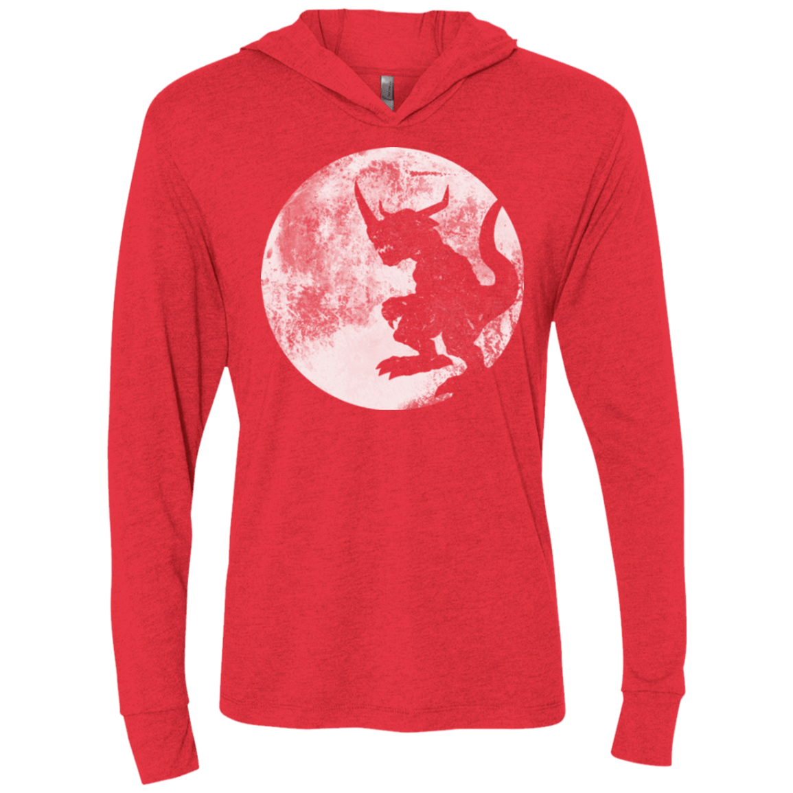 T-Shirts Vintage Red / X-Small Digimon time Triblend Long Sleeve Hoodie Tee