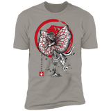 T-Shirts Light Grey / S Dilophosaurus sumi-e Men's Premium T-Shirt