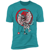 T-Shirts Tahiti Blue / S Dilophosaurus sumi-e Men's Premium T-Shirt