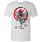 T-Shirts Heather White / S Dilophosaurus sumi-e Men's Triblend T-Shirt