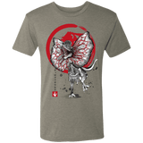 T-Shirts Venetian Grey / S Dilophosaurus sumi-e Men's Triblend T-Shirt