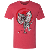 T-Shirts Vintage Red / S Dilophosaurus sumi-e Men's Triblend T-Shirt