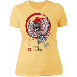 T-Shirts Banana Cream/ / S Dilophosaurus sumi-e Women's Premium T-Shirt