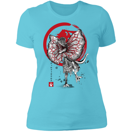 T-Shirts Cancun / S Dilophosaurus sumi-e Women's Premium T-Shirt