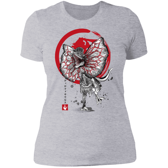 T-Shirts Heather Grey / S Dilophosaurus sumi-e Women's Premium T-Shirt