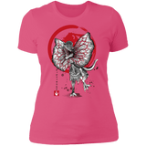 T-Shirts Hot Pink / S Dilophosaurus sumi-e Women's Premium T-Shirt