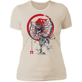 T-Shirts Ivory/ / S Dilophosaurus sumi-e Women's Premium T-Shirt