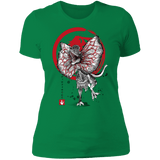 T-Shirts Kelly Green / S Dilophosaurus sumi-e Women's Premium T-Shirt
