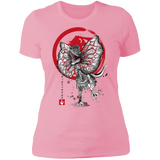 T-Shirts Light Pink / S Dilophosaurus sumi-e Women's Premium T-Shirt