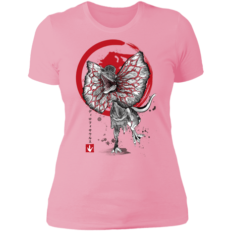 T-Shirts Light Pink / S Dilophosaurus sumi-e Women's Premium T-Shirt