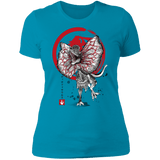 T-Shirts Turquoise / S Dilophosaurus sumi-e Women's Premium T-Shirt