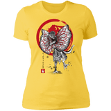 T-Shirts Vibrant Yellow / S Dilophosaurus sumi-e Women's Premium T-Shirt