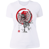 T-Shirts White / S Dilophosaurus sumi-e Women's Premium T-Shirt
