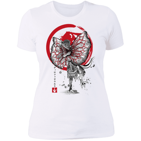 T-Shirts White / S Dilophosaurus sumi-e Women's Premium T-Shirt