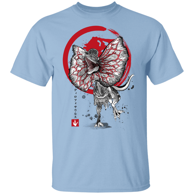 T-Shirts Light Blue / YXS Dilophosaurus sumi-e Youth T-Shirt