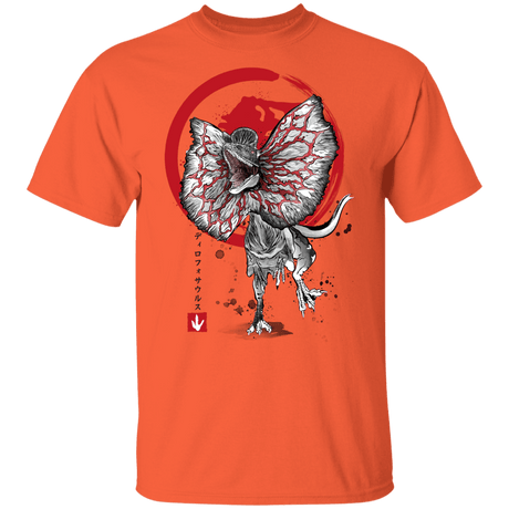 T-Shirts Orange / YXS Dilophosaurus sumi-e Youth T-Shirt