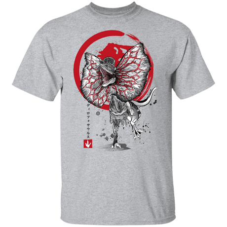 T-Shirts Sport Grey / YXS Dilophosaurus sumi-e Youth T-Shirt