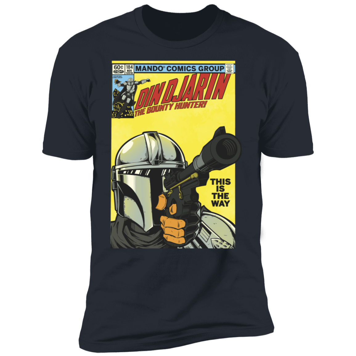 T-Shirts Indigo / S Dindjarin Bounty Hunter Men's Premium T-Shirt