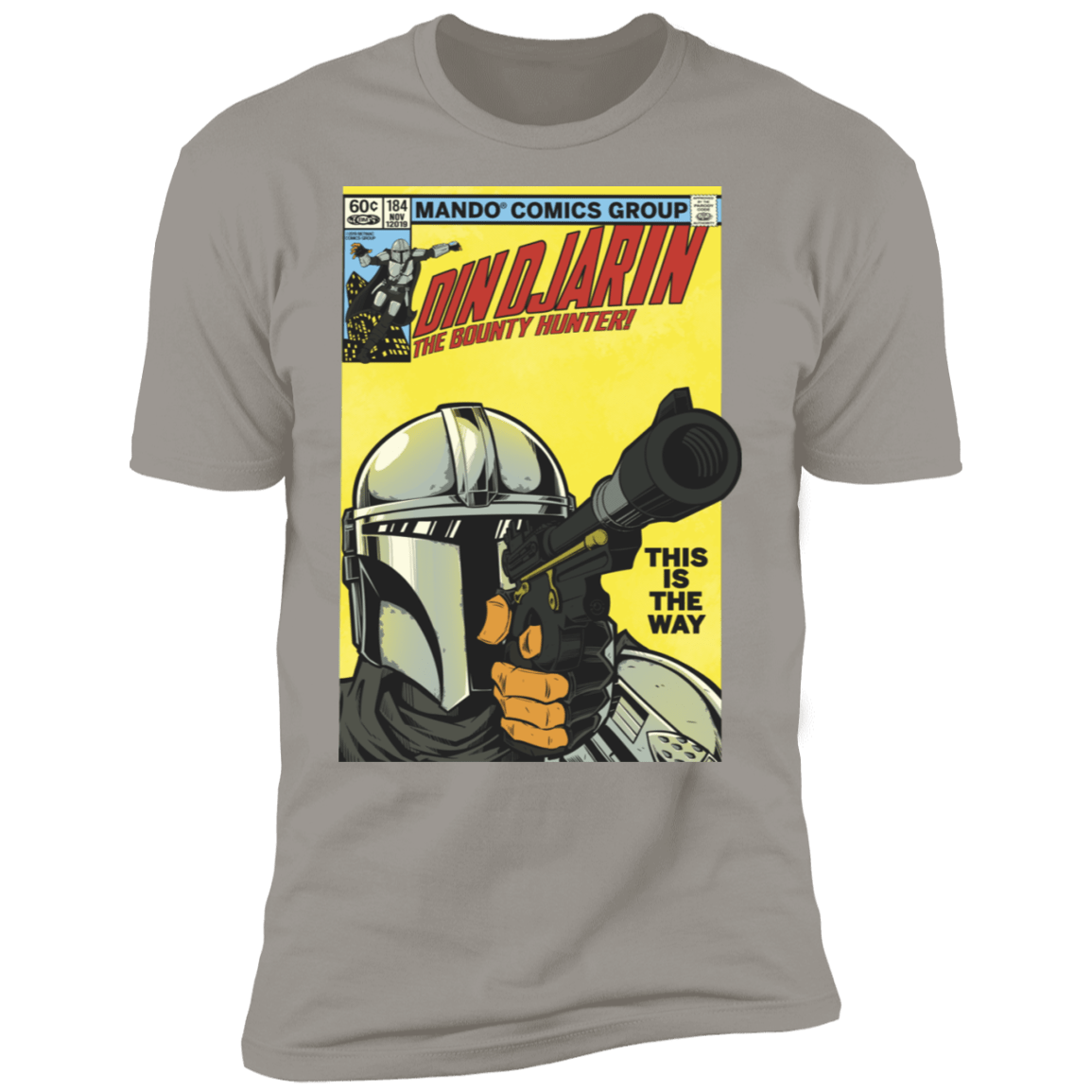 T-Shirts Light Grey / S Dindjarin Bounty Hunter Men's Premium T-Shirt