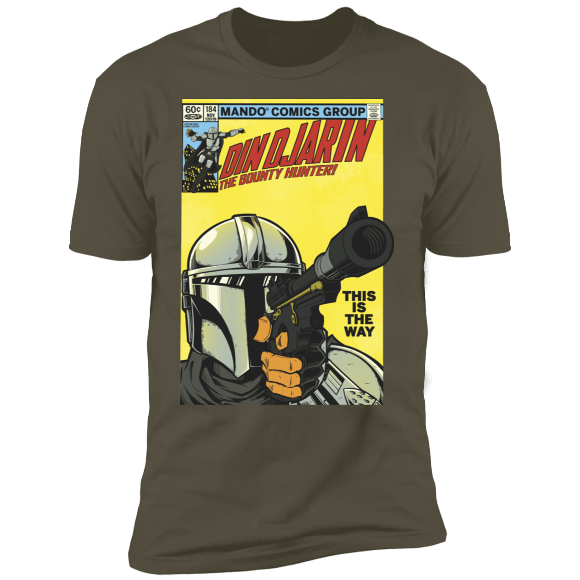 T-Shirts Military Green / S Dindjarin Bounty Hunter Men's Premium T-Shirt