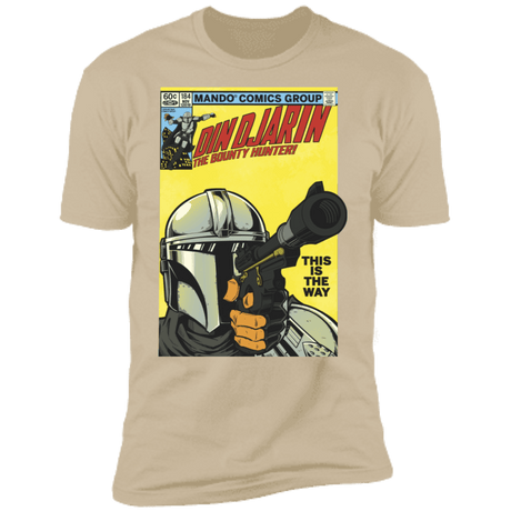 T-Shirts Sand / S Dindjarin Bounty Hunter Men's Premium T-Shirt