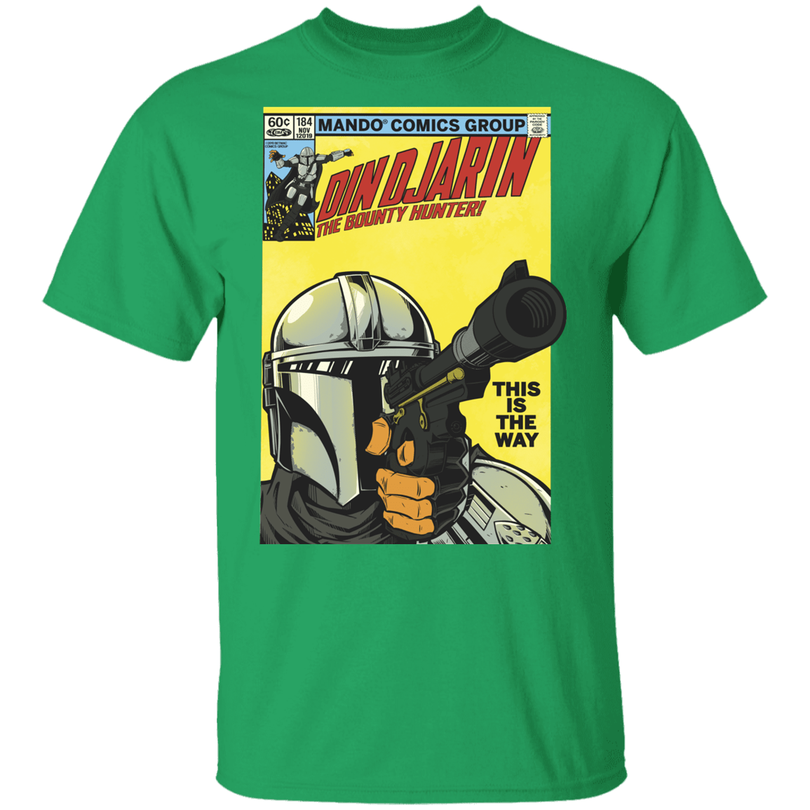 T-Shirts Irish Green / YXS Dindjarin Bounty Hunter Youth T-Shirt