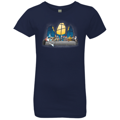 T-Shirts Midnight Navy / YXS Dinner Before Christmas Girls Premium T-Shirt