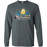 T-Shirts Dark Heather / S Dinner Before Christmas Men's Long Sleeve T-Shirt