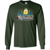 T-Shirts Forest Green / S Dinner Before Christmas Men's Long Sleeve T-Shirt