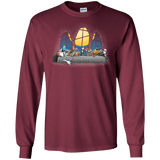 T-Shirts Maroon / S Dinner Before Christmas Men's Long Sleeve T-Shirt