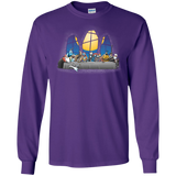 T-Shirts Purple / S Dinner Before Christmas Men's Long Sleeve T-Shirt