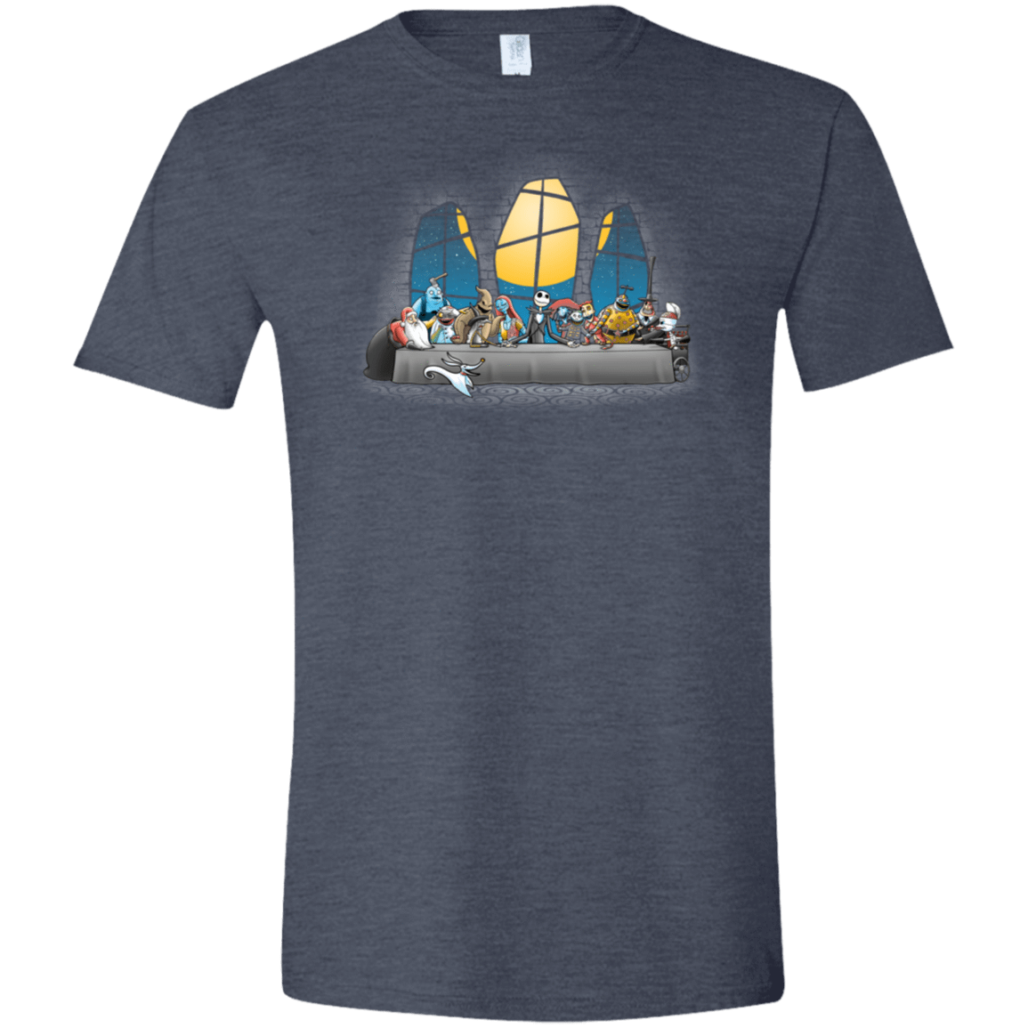 T-Shirts Heather Navy / S Dinner Before Christmas Men's Semi-Fitted Softstyle