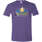 T-Shirts Heather Purple / S Dinner Before Christmas Men's Semi-Fitted Softstyle