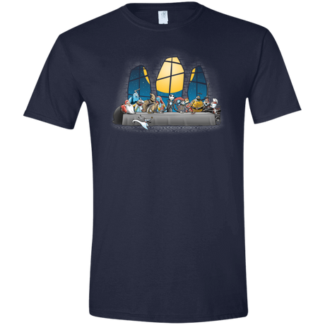 T-Shirts Navy / X-Small Dinner Before Christmas Men's Semi-Fitted Softstyle