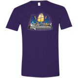 T-Shirts Purple / S Dinner Before Christmas Men's Semi-Fitted Softstyle