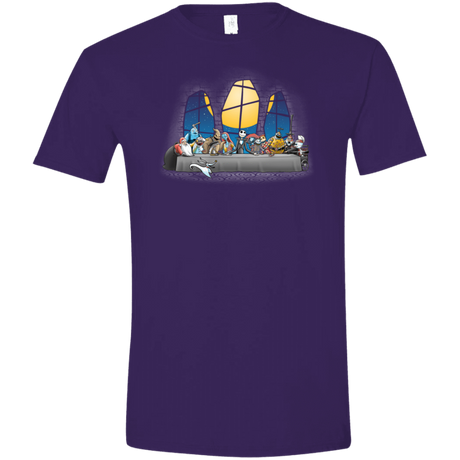 T-Shirts Purple / S Dinner Before Christmas Men's Semi-Fitted Softstyle