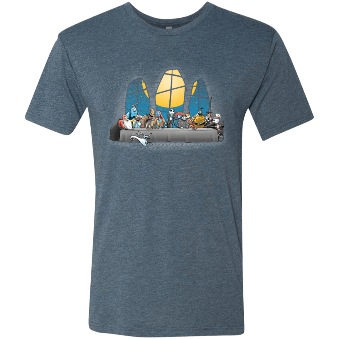 T-Shirts Indigo / S Dinner Before Christmas Men's Triblend T-Shirt