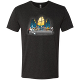 T-Shirts Vintage Black / S Dinner Before Christmas Men's Triblend T-Shirt