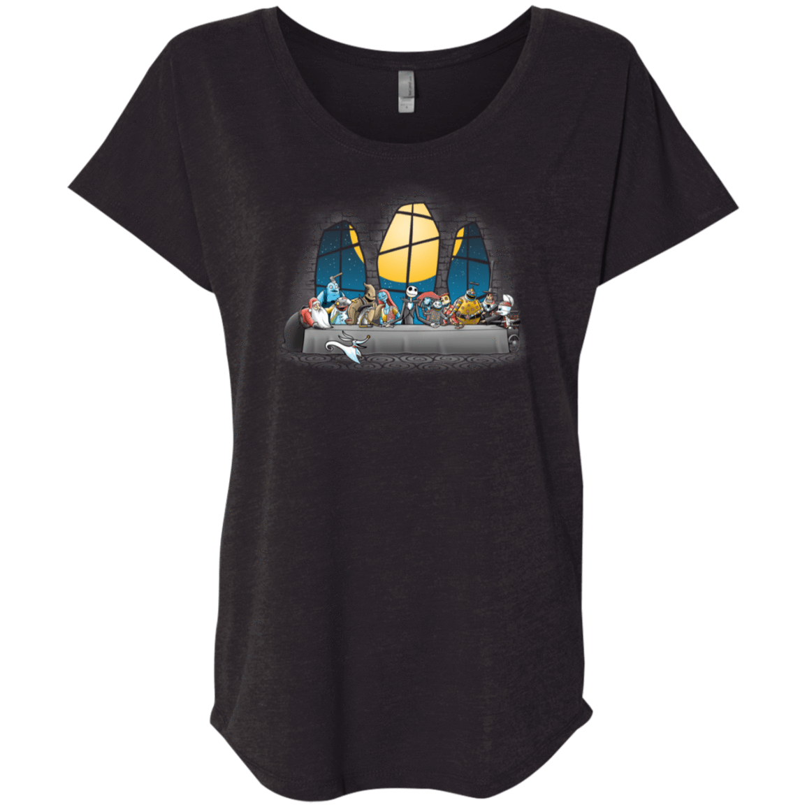 T-Shirts Vintage Black / X-Small Dinner Before Christmas Triblend Dolman Sleeve