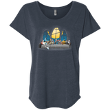 T-Shirts Vintage Navy / X-Small Dinner Before Christmas Triblend Dolman Sleeve