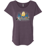 T-Shirts Vintage Purple / X-Small Dinner Before Christmas Triblend Dolman Sleeve