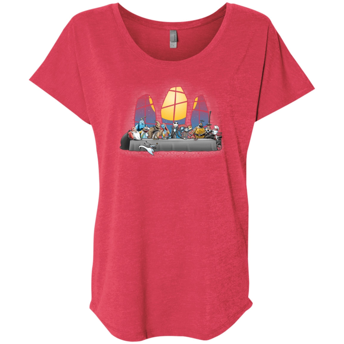 T-Shirts Vintage Red / X-Small Dinner Before Christmas Triblend Dolman Sleeve