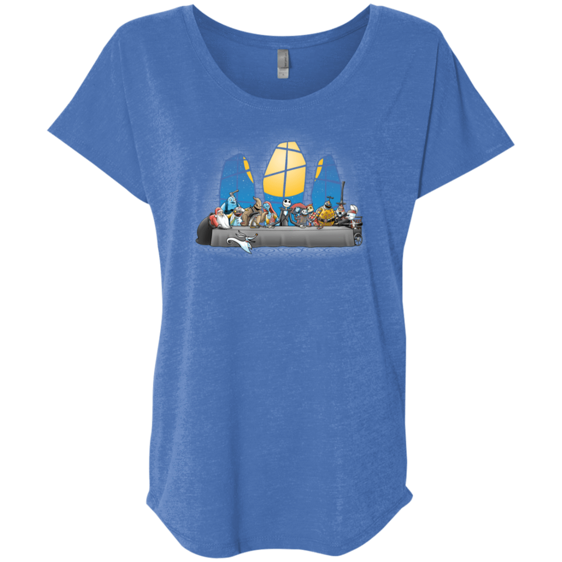 T-Shirts Vintage Royal / X-Small Dinner Before Christmas Triblend Dolman Sleeve