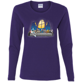 T-Shirts Purple / S Dinner Before Christmas Women's Long Sleeve T-Shirt