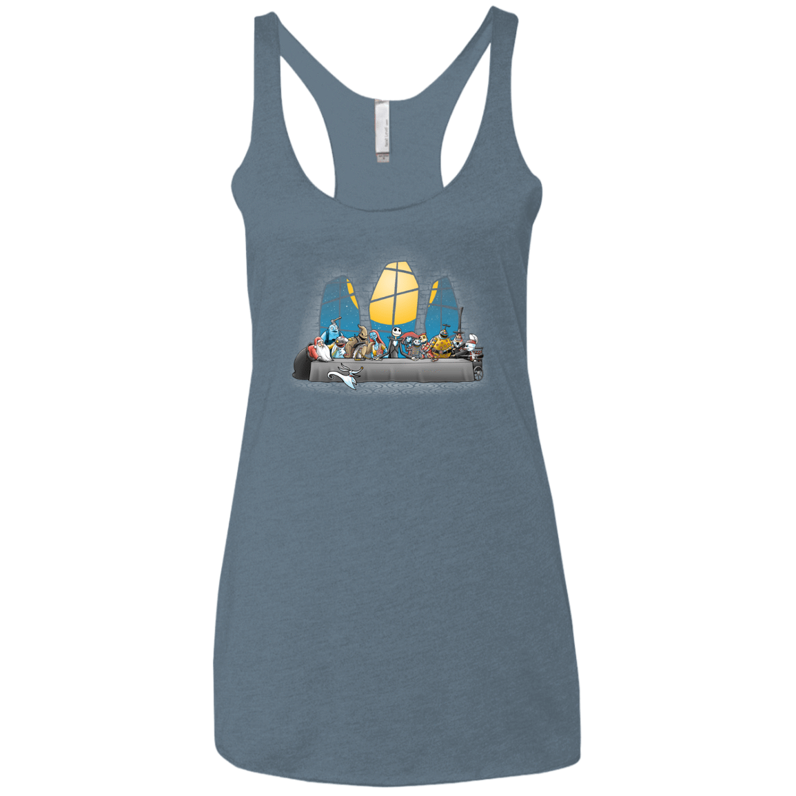 T-Shirts Indigo / X-Small Dinner Before Christmas Women's Triblend Racerback Tank