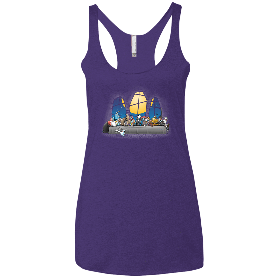 T-Shirts Purple Rush / X-Small Dinner Before Christmas Women's Triblend Racerback Tank