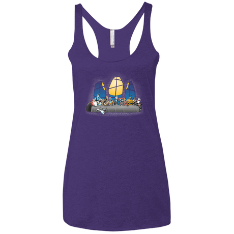 T-Shirts Purple Rush / X-Small Dinner Before Christmas Women's Triblend Racerback Tank