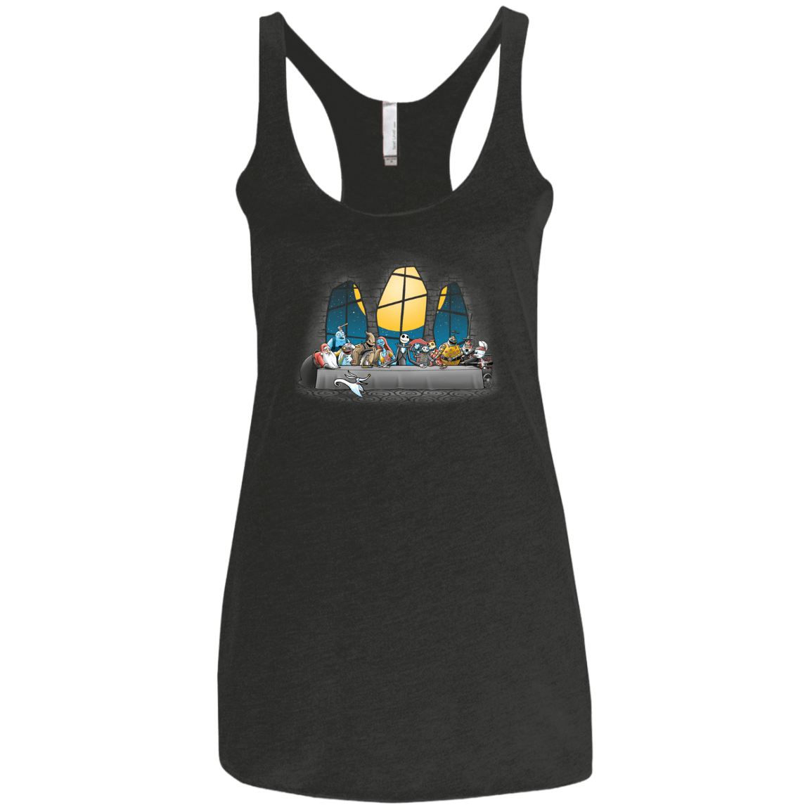 T-Shirts Vintage Black / X-Small Dinner Before Christmas Women's Triblend Racerback Tank